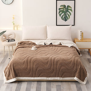 Cobija Ovejera Ondas Modernas 3D Doble 2 x 2.30 - 1.700gr