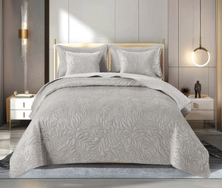 Edredón Bordado Velvet Heliconias