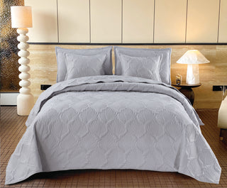 Edredón Bordado Superior Hojas Luxury