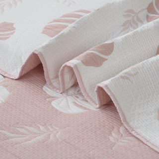 Colcha Jacquard Hojas Natural