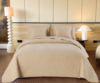 Edredón Bordado Superior Zig Zag