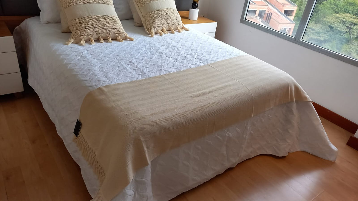 Pie de cama algodón turco 0,60 x 2,00