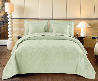 Edredón Bordado Superior Hojas Luxury