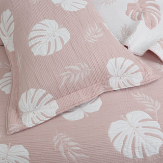 Colcha Jacquard Hojas Natural
