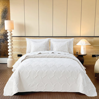 Edredón Bordado Superior Hojas Luxury