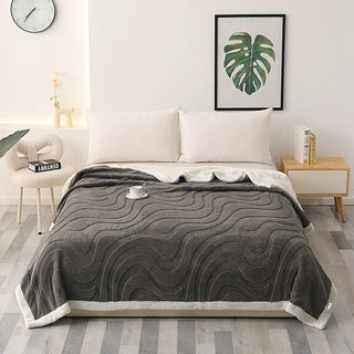 Cobija Ovejera Ondas Modernas 3D Doble 2 x 2.30 - 1.700gr