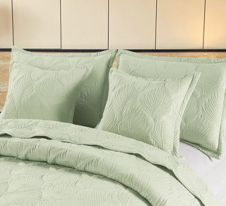 Edredón Bordado Superior Hojas Luxury